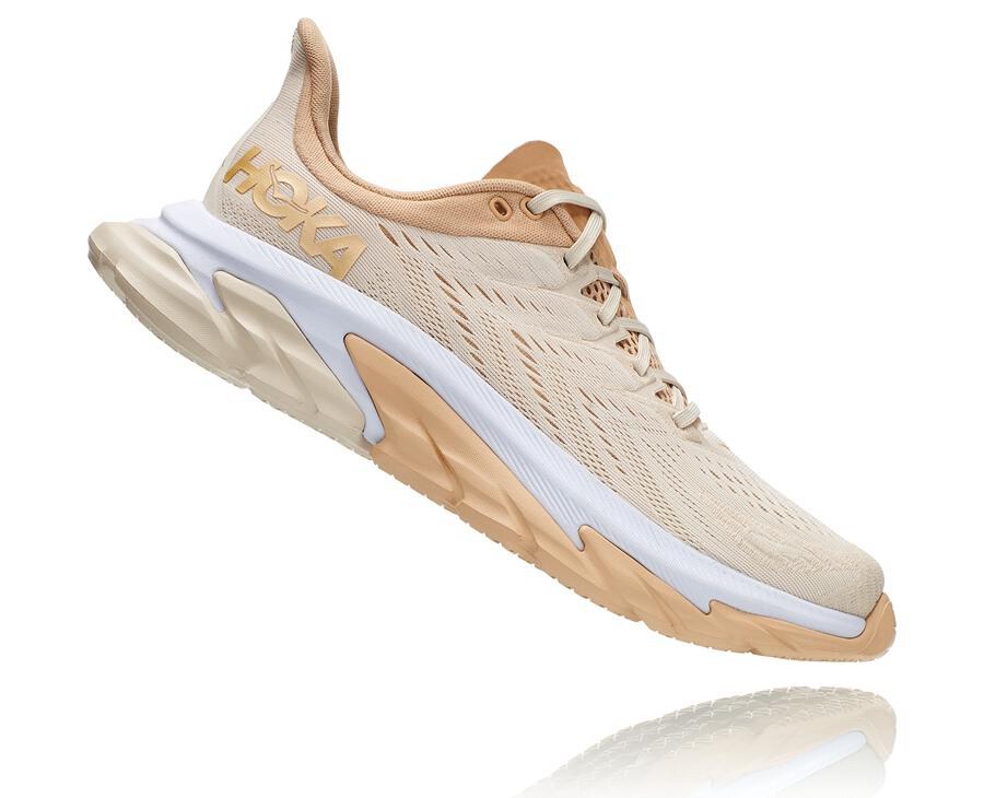 Hoka Australia One One Clifton Edge - Mens Running Shoes Beige - NZEJD-1295